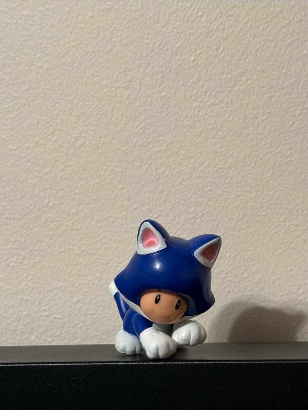 💞4/$35-Super Mario Cat Toad Figure Blue Cat Suit Nintendo Mini Action Figure Toy